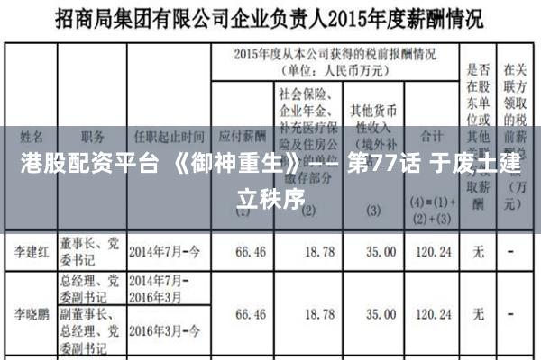 港股配资平台 《御神重生》—— 第77话 于废土建立秩序