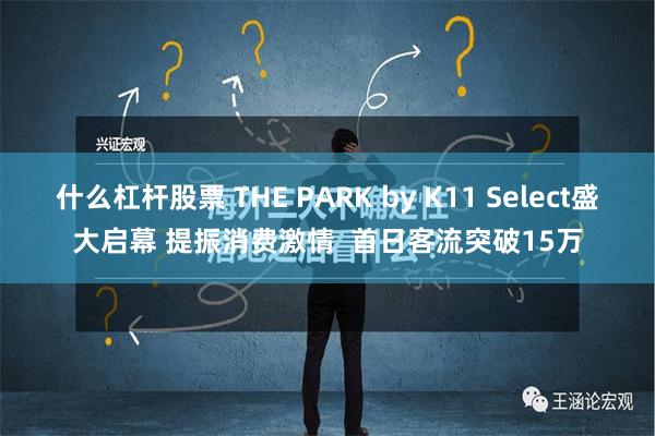 什么杠杆股票 THE PARK by K11 Select盛大启幕 提振消费激情  首日客流突破15万