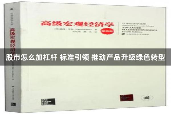 股市怎么加杠杆 标准引领 推动产品升级绿色转型