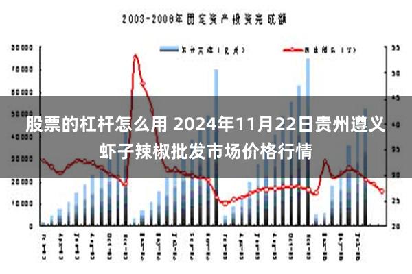 股票的杠杆怎么用 2024年11月22日贵州遵义虾子辣椒批发市场价格行情